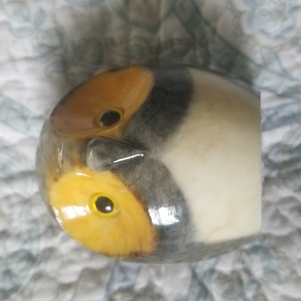 Alabaster owl hand carved